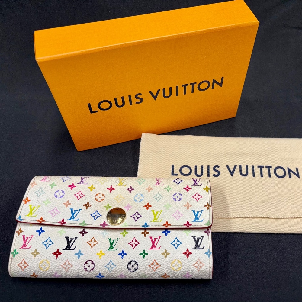 Louis Vuitton Murakami Sarah Wallet Multicolor Monogram Canvas